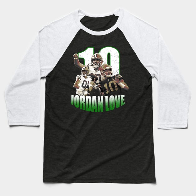 jordan love bootlegg vintage t shirt Baseball T-Shirt by jerrysanji